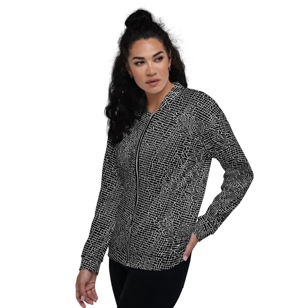 Ink Weave on Bomber Jacket — Left