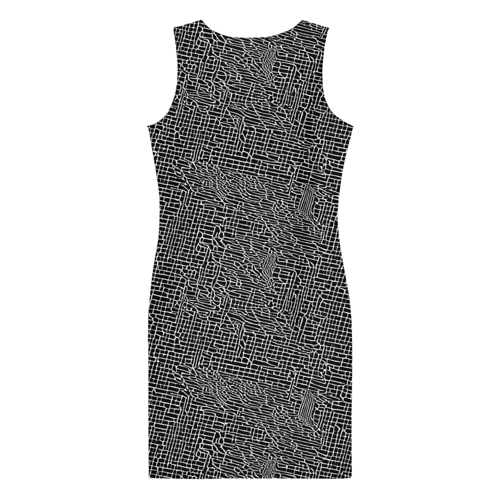 Ink Weave on Bodycon Dress — Back