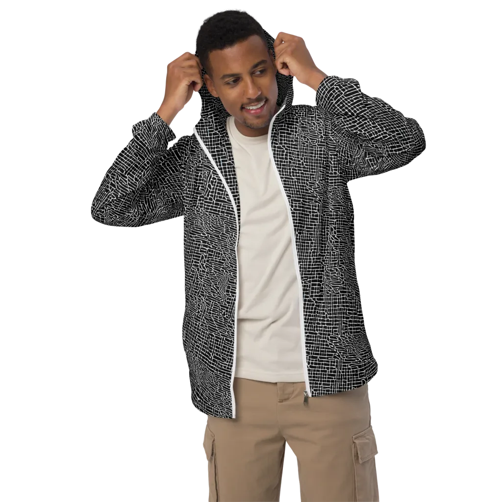 Ink Weave on Men's Windbreaker — Front