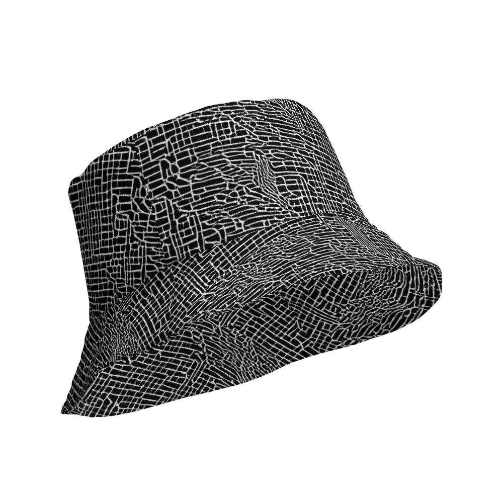 Ink Weave on Reversible Bucket Hat — Product details Outside