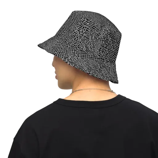 Ink Weave on a Reversible Bucket Hat