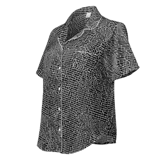 Ink Weave on a Women's Short Sleeve Pajama Top