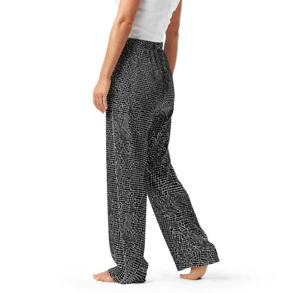Ink Weave on Women's Pajama Pants — Left