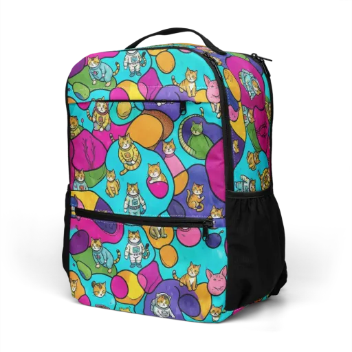 Starship Whiskers on a Utility Backpack