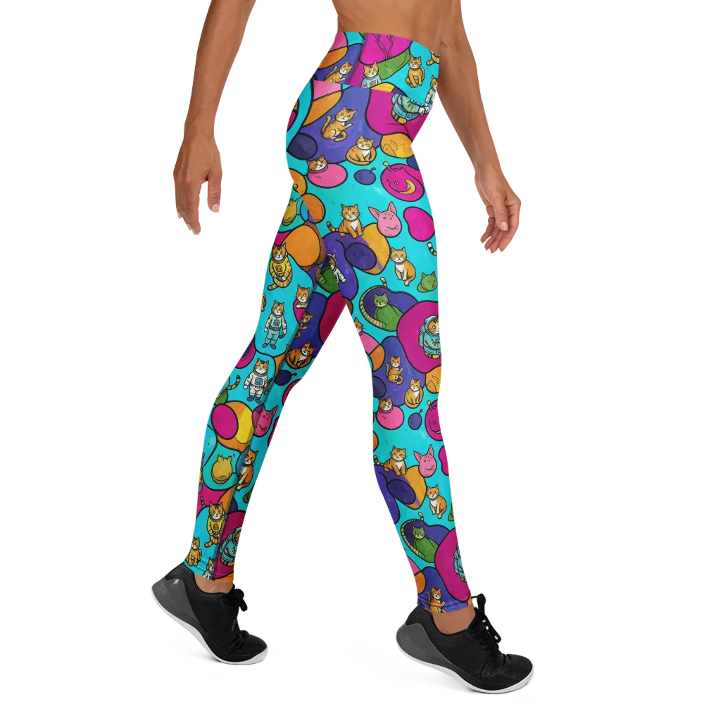 Starship Whiskers on Yoga Leggings — Right