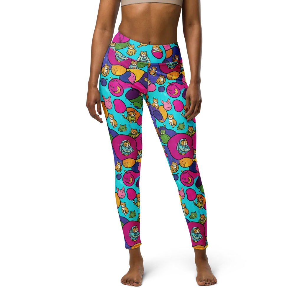 Starship Whiskers on Yoga Leggings — Front