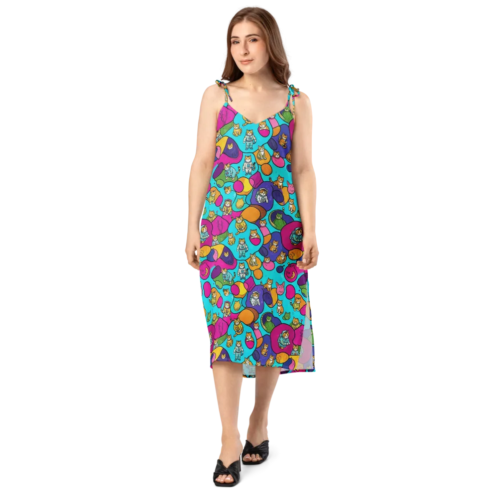 Starship Whiskers on Slip Dress — Front