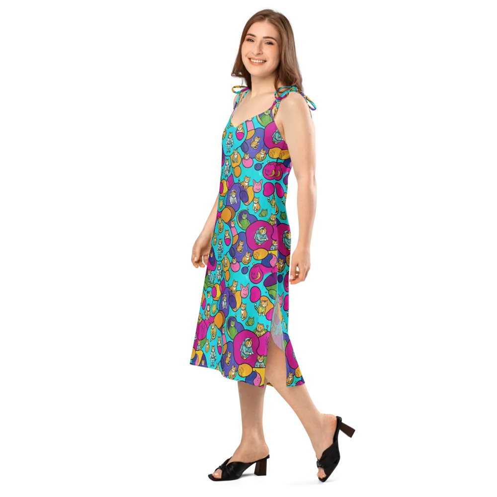 Starship Whiskers on Slip Dress — Left Front