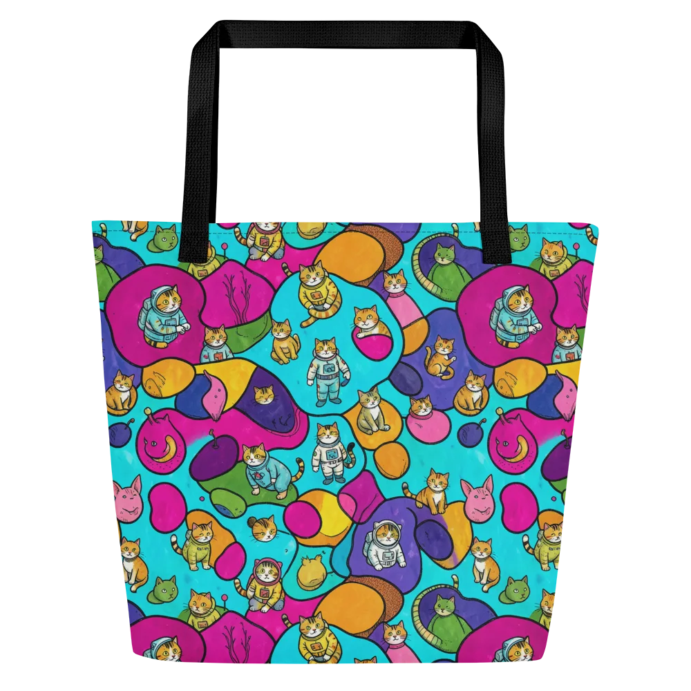 Starship Whiskers on Large Tote Bag W/ Pocket — Front