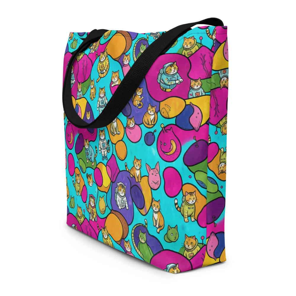 Starship Whiskers on Large Tote Bag W/ Pocket — Front