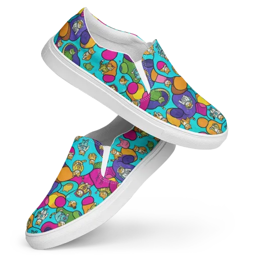 Starship Whiskers on a Women's Slip-On Canvas Shoes