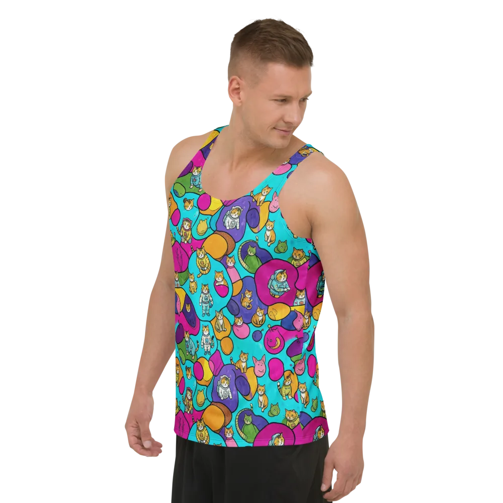 Starship Whiskers on Men's Tank Top — Left Front