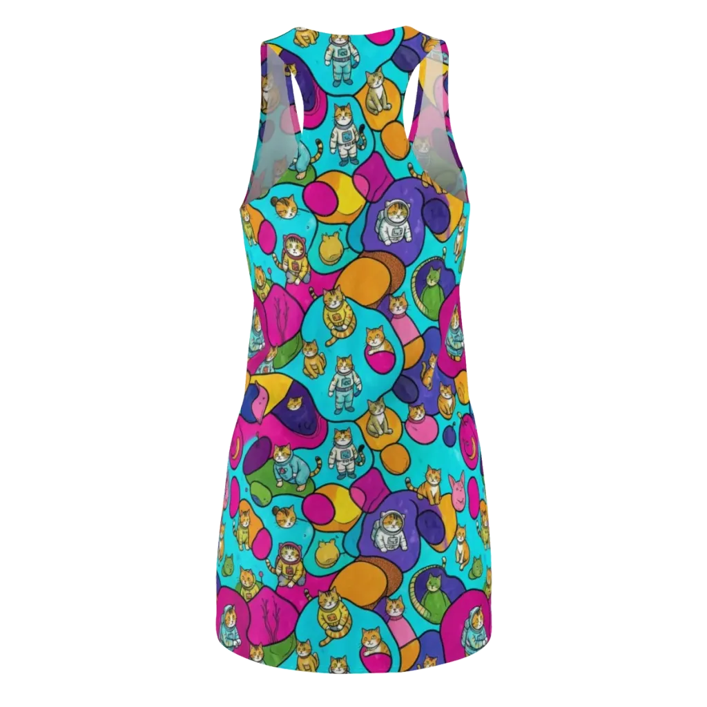 Starship Whiskers on Racerback Dress — Back