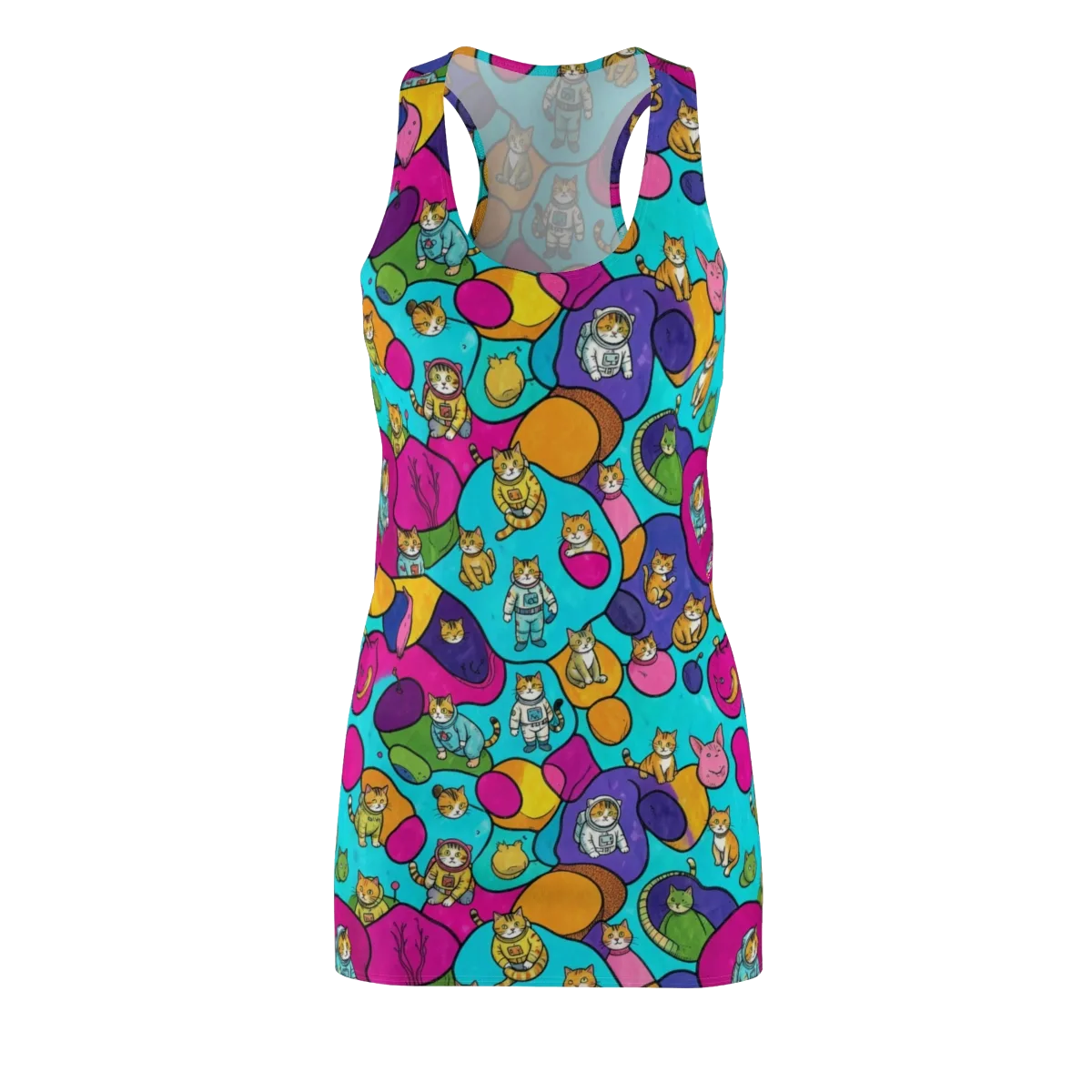 Starship Whiskers on Racerback Dress — Front