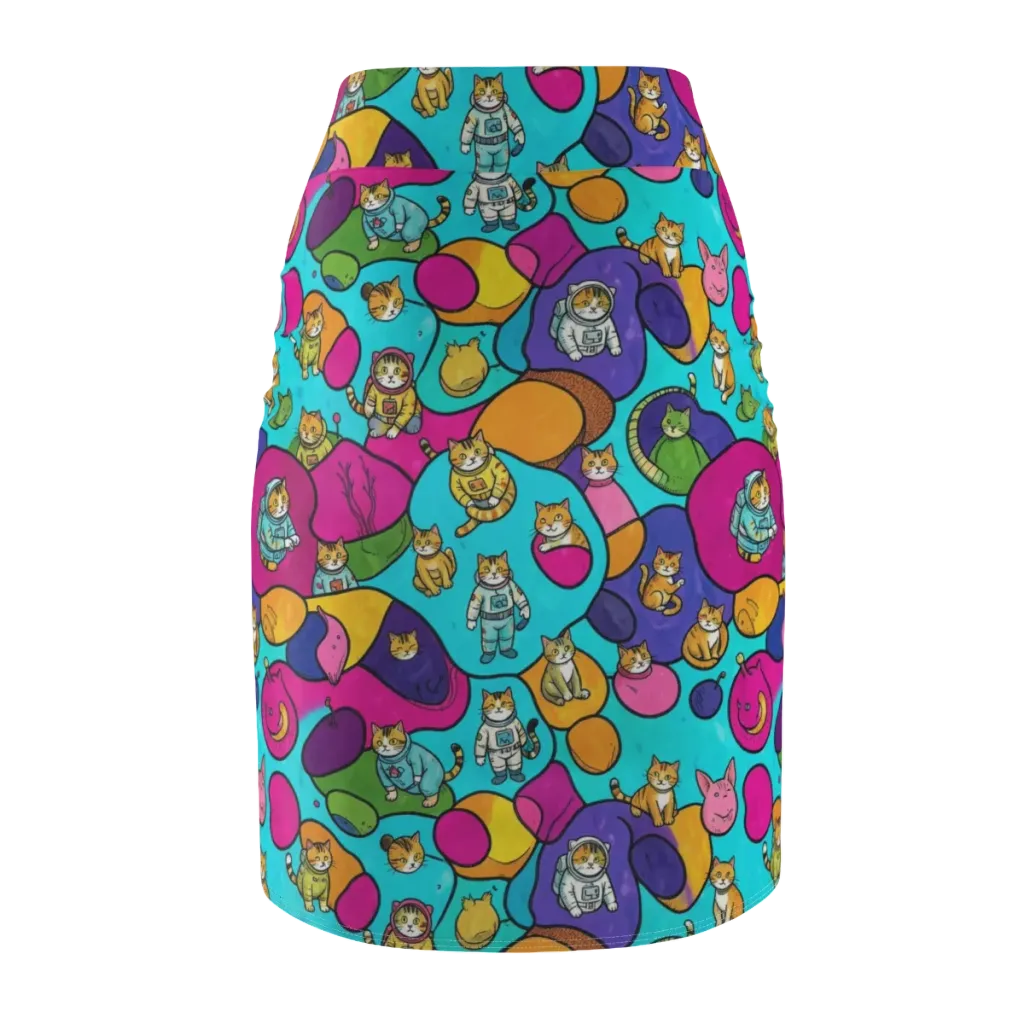 Starship Whiskers on Pencil Skirt — Back