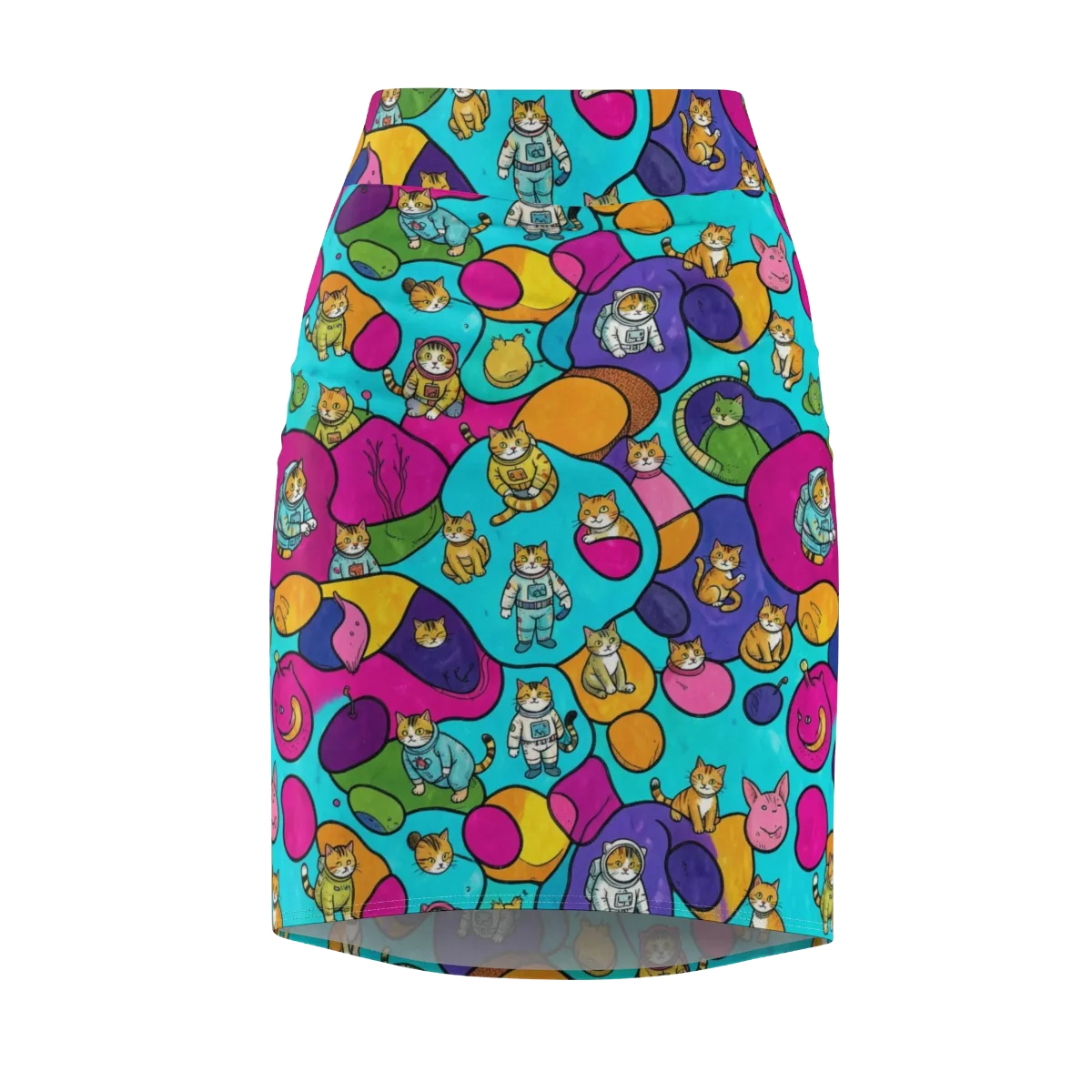 Starship Whiskers on Pencil Skirt — Front