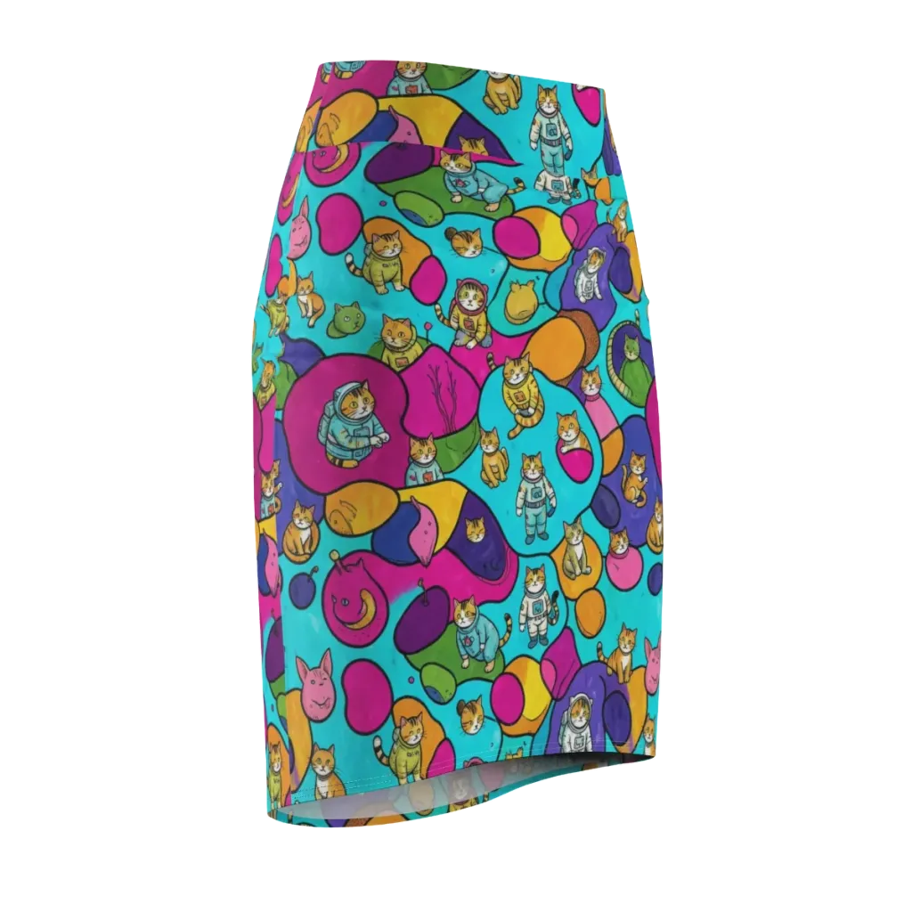Starship Whiskers on Pencil Skirt — Front Side