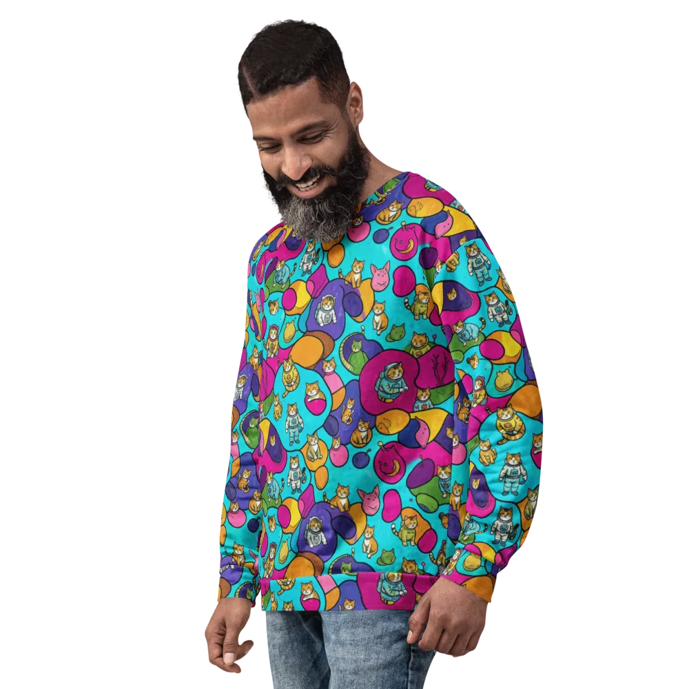 Starship Whiskers on Sweatshirt — Left Front