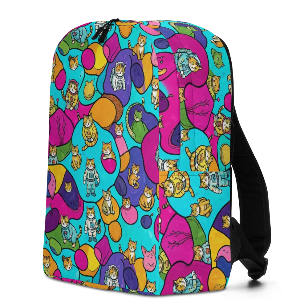 Starship Whiskers on Minimalist Backpack — Left