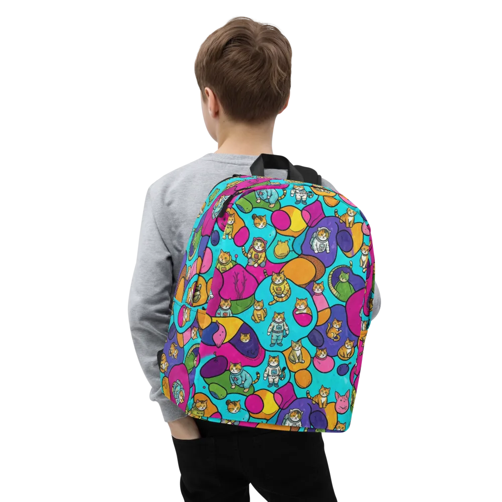 Starship Whiskers on Minimalist Backpack — Zoomed-in