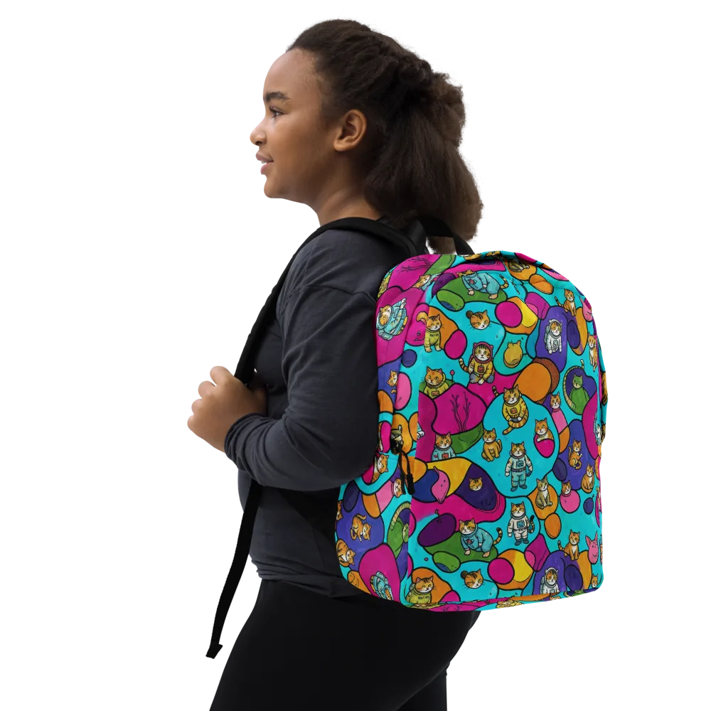 Starship Whiskers on Minimalist Backpack — Right Front