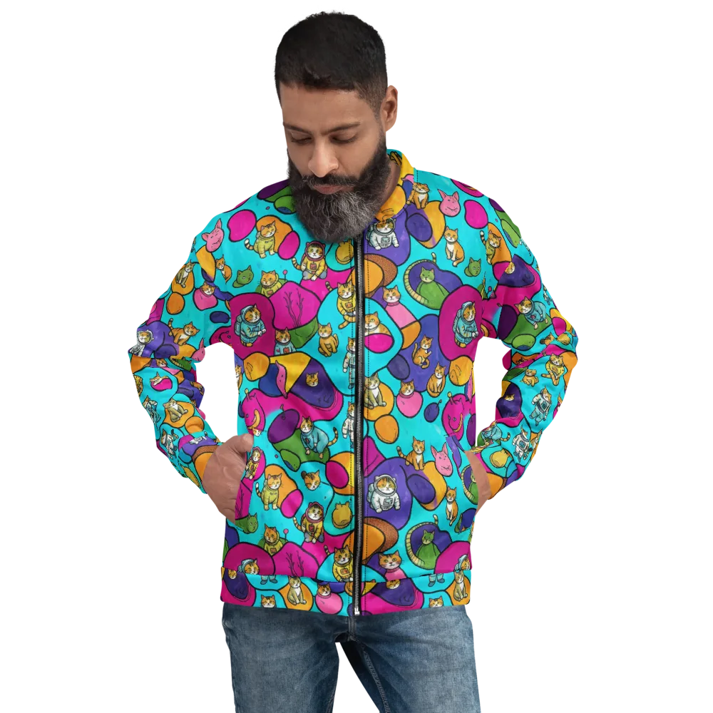 Starship Whiskers on Bomber Jacket — Front