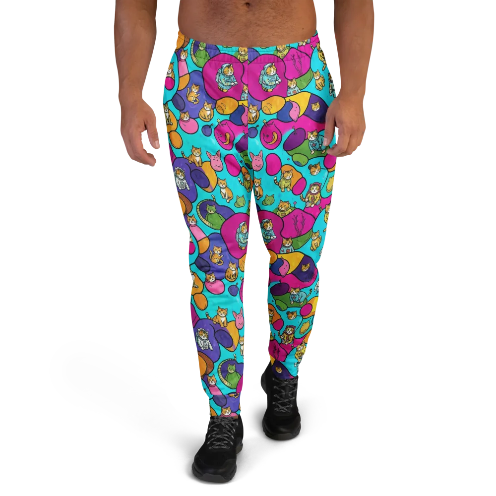 Starship Whiskers on Men's Joggers — Front