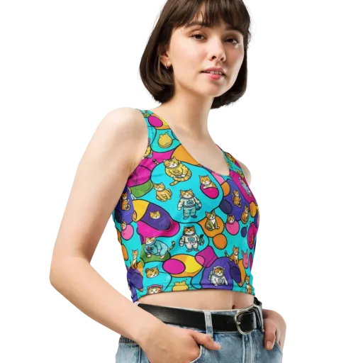 Starship Whiskers on a Crop Top