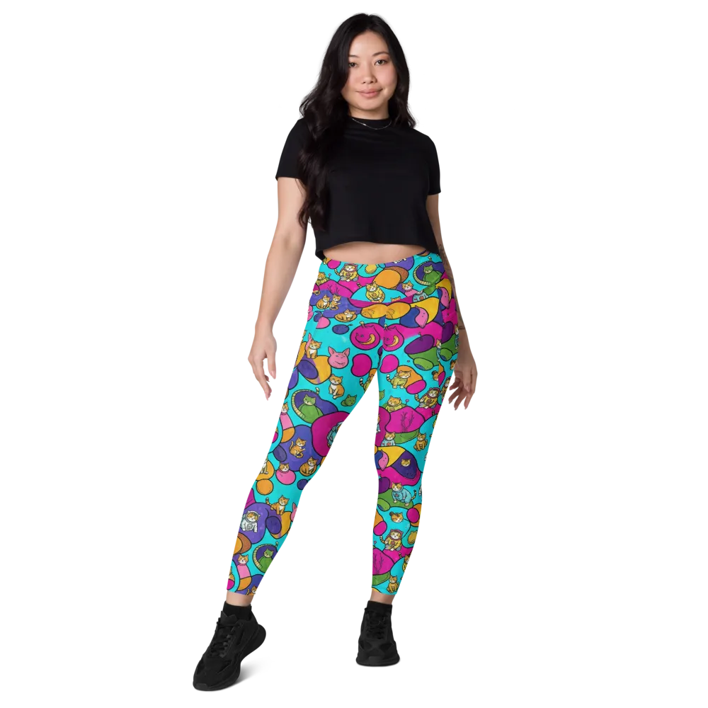 Starship Whiskers on Leggings with Pockets — Front