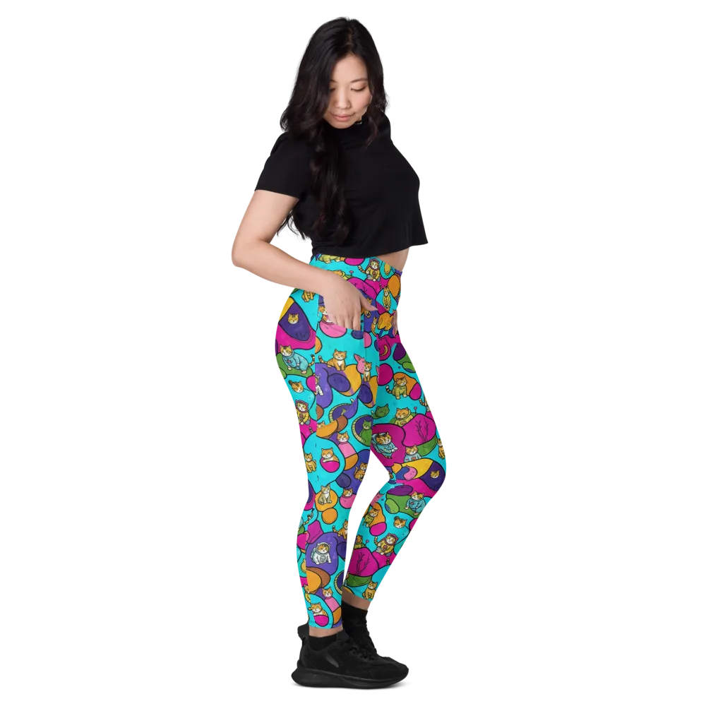 Starship Whiskers on Leggings with Pockets — Right