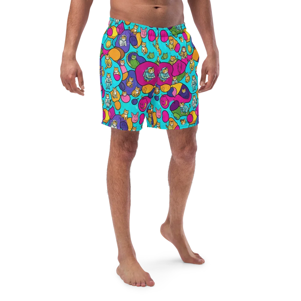 Starship Whiskers on Swim Trunks — Front