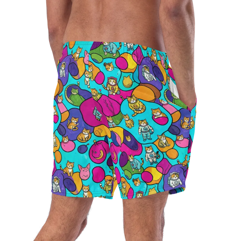 Starship Whiskers on Swim Trunks — Right Back