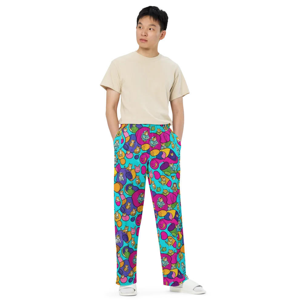 Starship Whiskers on Wide-Leg Pants — Front