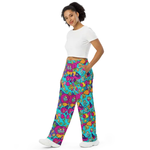 Starship Whiskers on a Wide-Leg Pants