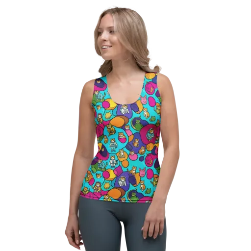 Starship Whiskers on a Women's Tank Top