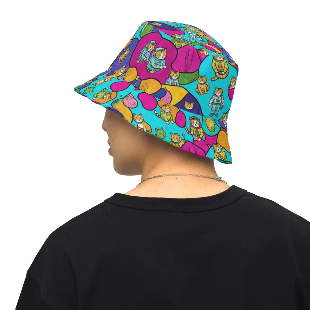Starship Whiskers on Reversible Bucket Hat — Back Inside