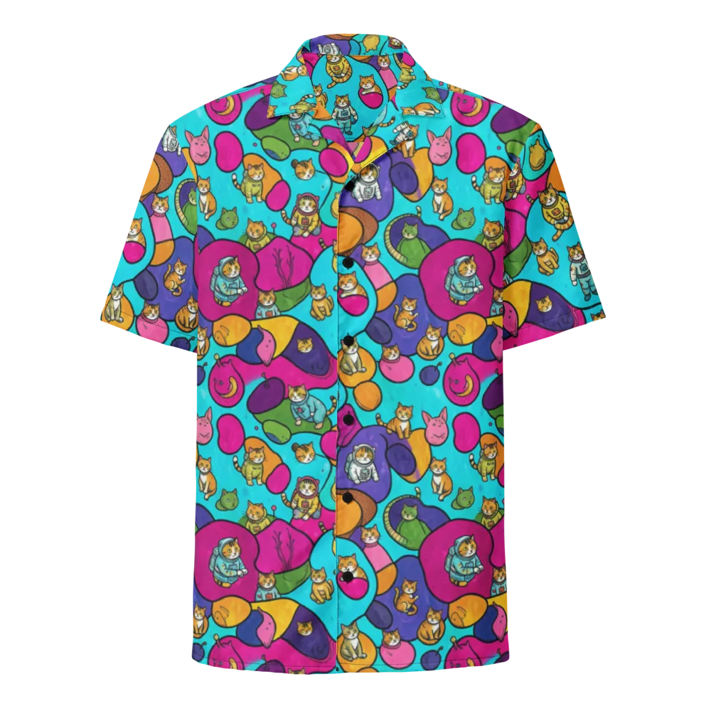 Starship Whiskers on Button Shirt — Front