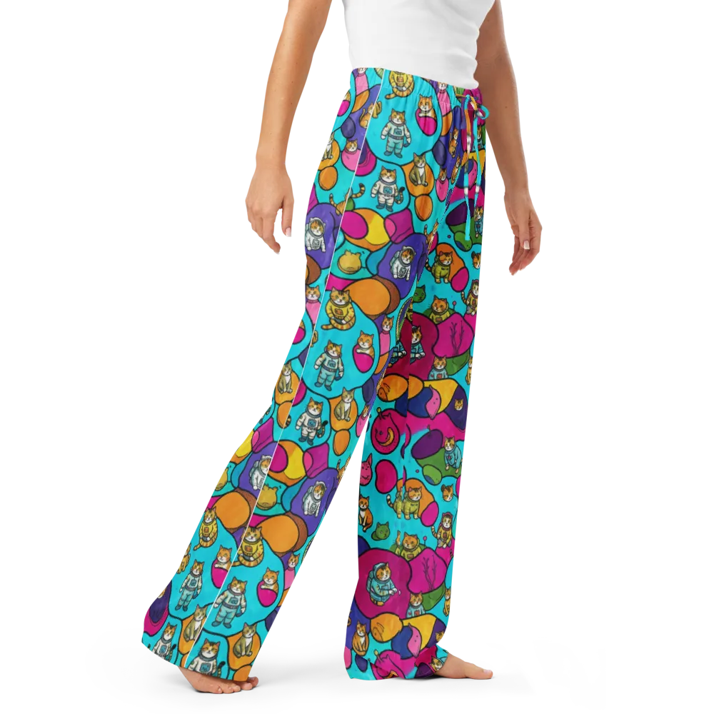 Starship Whiskers on Women's Pajama Pants — Right Front