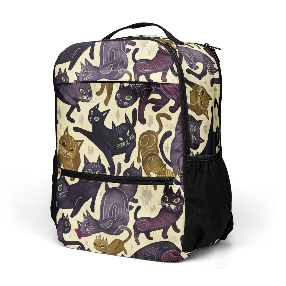 Whisker Nocturne on Utility Backpack — Left Front