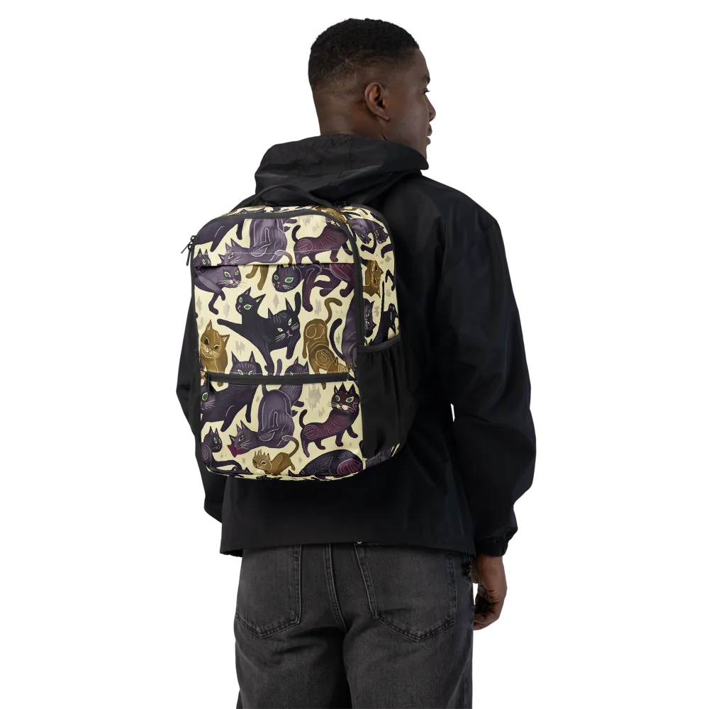 Whisker Nocturne on Utility Backpack — Back
