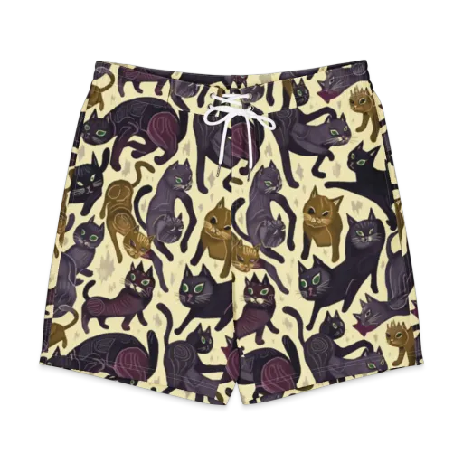 Whisker Nocturne on a Men's Board Shorts
