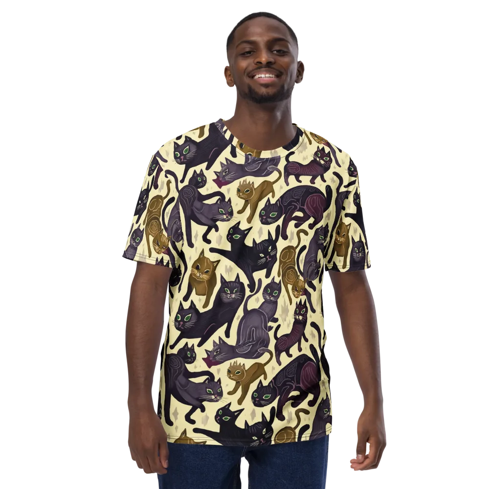 Whisker Nocturne on Men's Crew Neck T-Shirt — Front