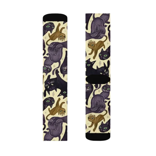 Whisker Nocturne on a Socks