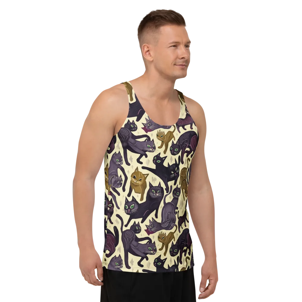 Whisker Nocturne on Men's Tank Top — Right Front