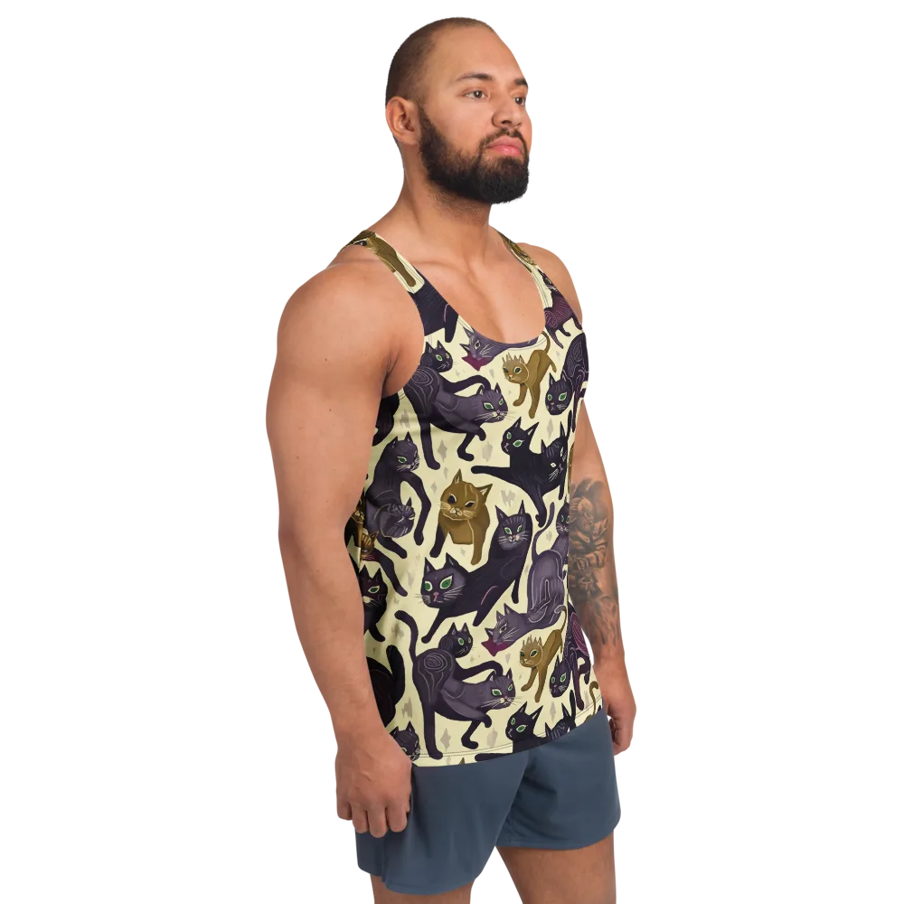 Whisker Nocturne on Men's Tank Top — Right Front