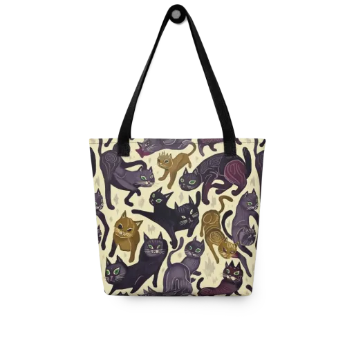 Whisker Nocturne on a Tote Bag