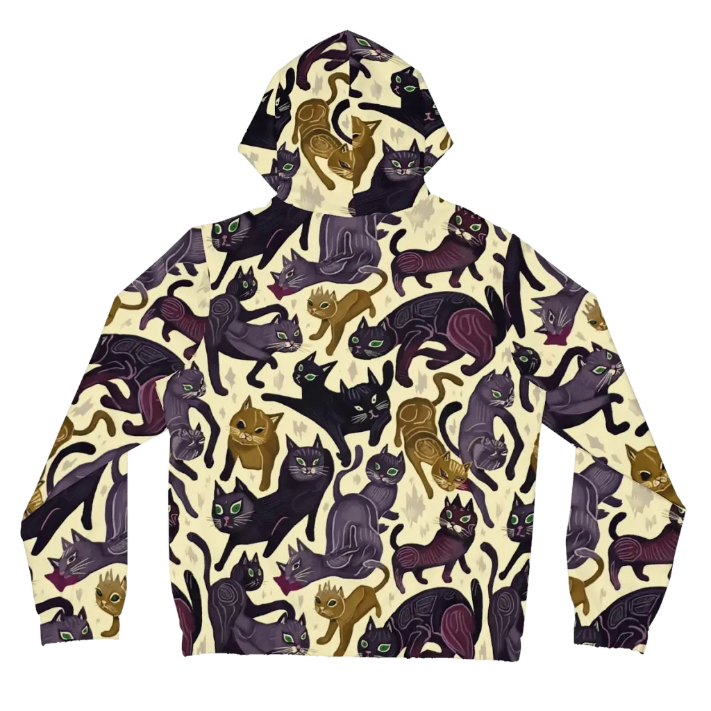 Whisker Nocturne on Women's Full-Zip Hoodie — Back