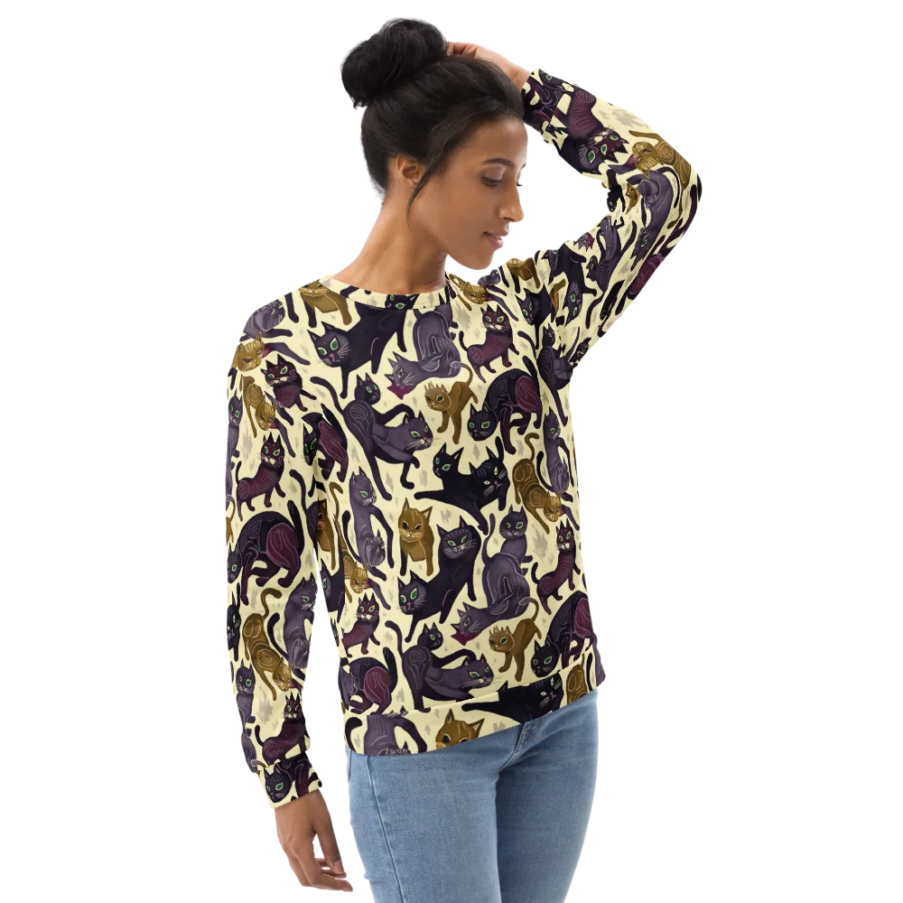 Whisker Nocturne on Sweatshirt — Right Front