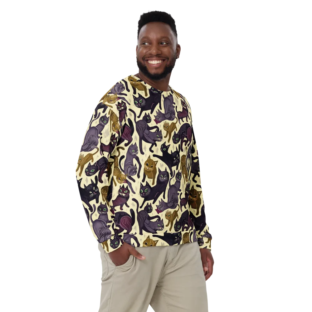 Whisker Nocturne on Sweatshirt — Front