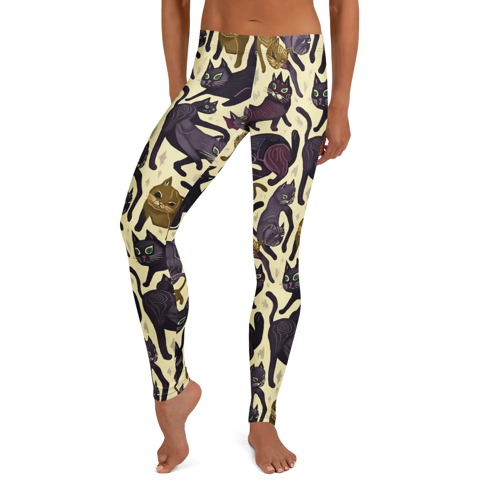 Whisker Nocturne on Leggings — Front